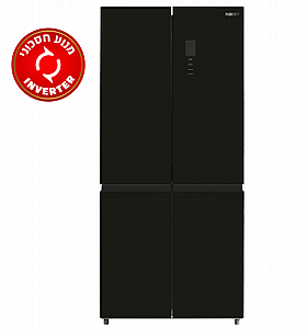 מקרר 4 דלתות מקפיא תחתון 539 ליטר NO-FROST זכוכית שחורה FJ-NF600BK מקרר 4 דלתות מקפיא תחתון 539 ליטר NO-FROST זכוכית שחורה FJ-NF600BK